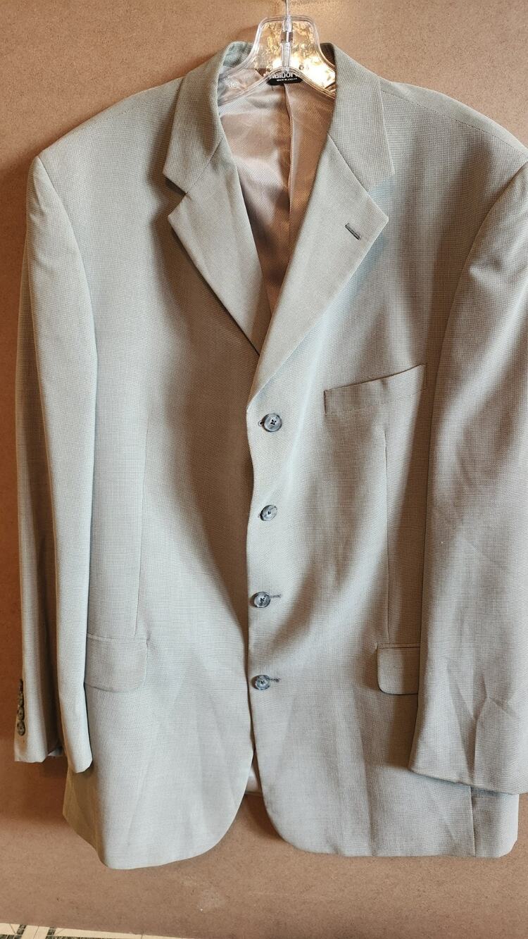 Claiborne Mens 4-Button Sport Coat Micro Check Pattern Made in Jordan 44L Mt106